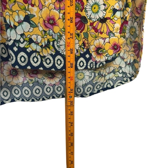 Anthropologie Fig & Flower Boho Paisley Multi Print Blouse Tunic Size Small - Picture 10 of 10